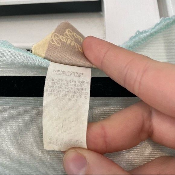 Vintage Carriage Court size Small Light Blue Teal Dressing Gown Night Gown - Picture 6 of 9